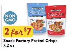 Fresh Thyme Snack Factory Pretzel Crisps offer
