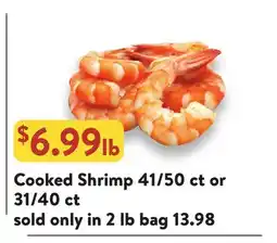Fresh Thyme Cooked Shrimp 41/50 ct or 31/40 ct offer