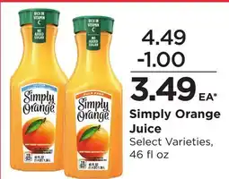 Food 4 Less Simply Orange Juice offer