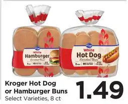 Food 4 Less Kroger Hot Dog or Hamburger Buns offer