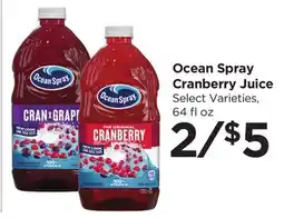 Food 4 Less Ocean Spray Cranberry Juice offer