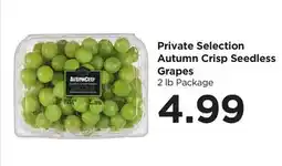 Food 4 Less Private Selection Autumn Crisp Seedless Grapes offer