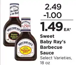 Food 4 Less Sweet Baby Ray's Barbecue Sauce offer