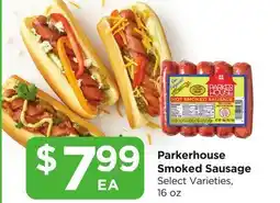 Food 4 Less Parkerhouse Smoked Sausage offer