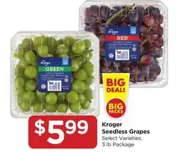 Food 4 Less Kroger Seedless Grapes offer