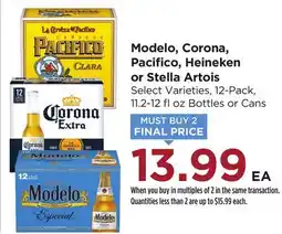 Food 4 Less Modelo, Corona, Pacifico, Heineken or Stella Artois offer
