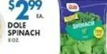 Compare Foods Dole spinach offer