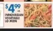 Compare Foods Innovarán Vegetable Lo Mein offer