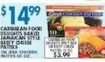 Compare Foods Caribbean Food Designs Baked Jamaican Style Beefy Cheese Patties offer