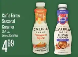 Jewel-Osco Califia Farms Seasonal Creamer offer