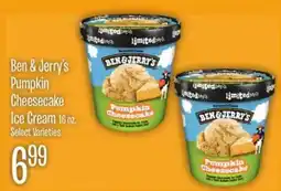 Jewel-Osco Ben & Jerry's Pumpkin Cheesecake Ice Cream offer