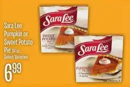 Jewel-Osco Sara Lee pumpkin or sweet potato pie offer