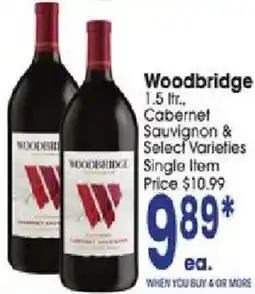 Jewel-Osco Woodbridge Cabernet Sauvignon & Select Varieties offer