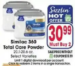 Jewel-Osco Similac 360 Total Care Powder offer