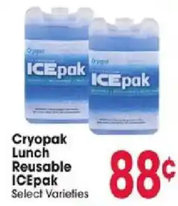 Jewel-Osco Cryopak lunch reusable icepak offer