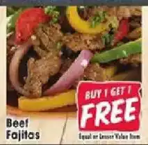 Jewel-Osco Beef Fajitas offer