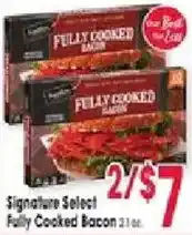 Jewel-Osco Signature Select Fully Cooked Bacon offer