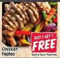 Jewel-Osco Chicken Fajitas offer