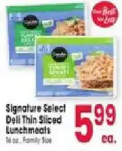 Jewel-Osco Signature Select Dell Thin Sliced Lunchmeats offer