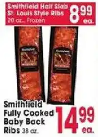 Jewel-Osco Smithfield fully cooked baby back ribs offer