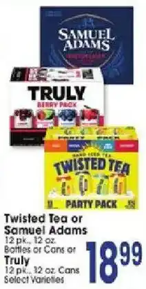 Jewel-Osco Twisted Tea or Samuel Adams offer