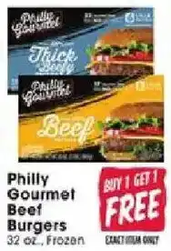 Jewel-Osco Philly Gourmet Beef Burgers offer