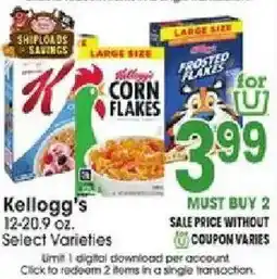 Jewel-Osco Kellogg's corn flakes offer