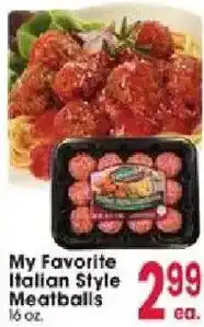 Jewel-Osco My Favorite Italian Style Meatballs offer