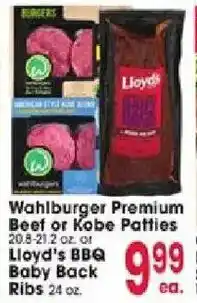 Jewel-Osco Wahlburger Premium Beef or Kobe Patties offer