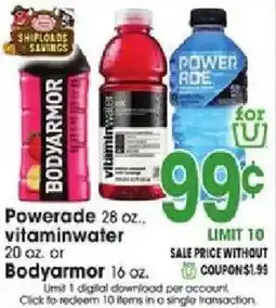 Jewel-Osco Powerade or Bodyarmor offer
