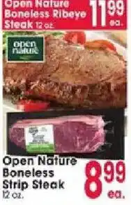 Jewel-Osco Open Nature Boneless Ribeye Steak offer