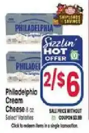 Jewel-Osco Philadelphia cream cheese offer