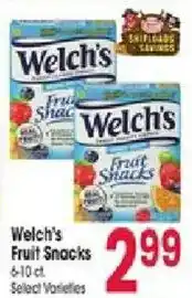 Jewel-Osco Welch's fruit snacks offer