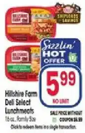 Jewel-Osco Hillshire Farm Deli Select Lunchmeats offer