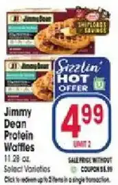 Jewel-Osco Jimmy Dean Protein Waffles offer
