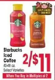Jewel-Osco Starbucks Iced Coffee offer