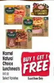 Jewel-Osco Hormel natural choice lunchmeats offer