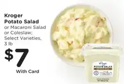 Fry's Kroger potato salad offer