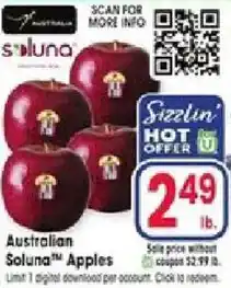 Jewel-Osco Australian Soluna Apples offer