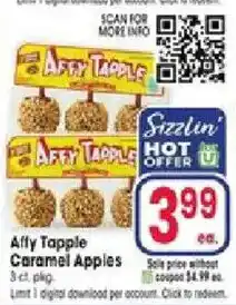 Jewel-Osco Sizzlin' Affy Tapple Caramel Apples offer