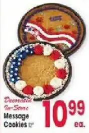 Jewel-Osco Decorated Butter Message Cookies offer