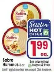 Jewel-Osco Sabra Hummus offer