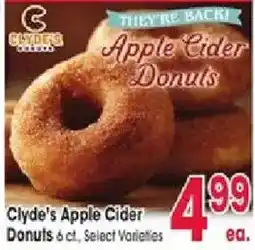 Jewel-Osco Clyde's Apple Cider Donuts offer
