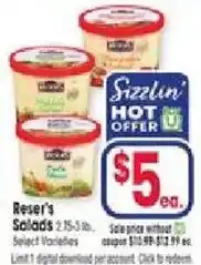 Jewel-Osco Reser's Salads offer