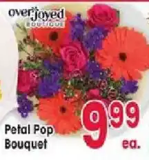 Jewel-Osco Overjoyed Boutique Petal Pop Bouquet offer