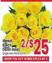 Jewel-Osco Market Bunch Dozen Roses offer