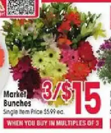 Jewel-Osco Market Bunches offer