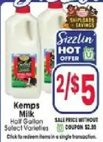 Jewel-Osco Kemps Milk offer