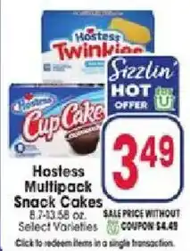 Jewel-Osco Hostess Multipack Snack Cakes offer
