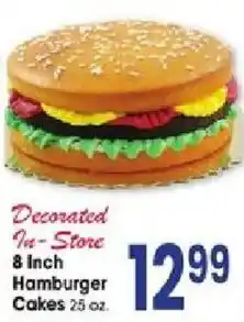Jewel-Osco Decorated In-Store Hamburger Cakes offer